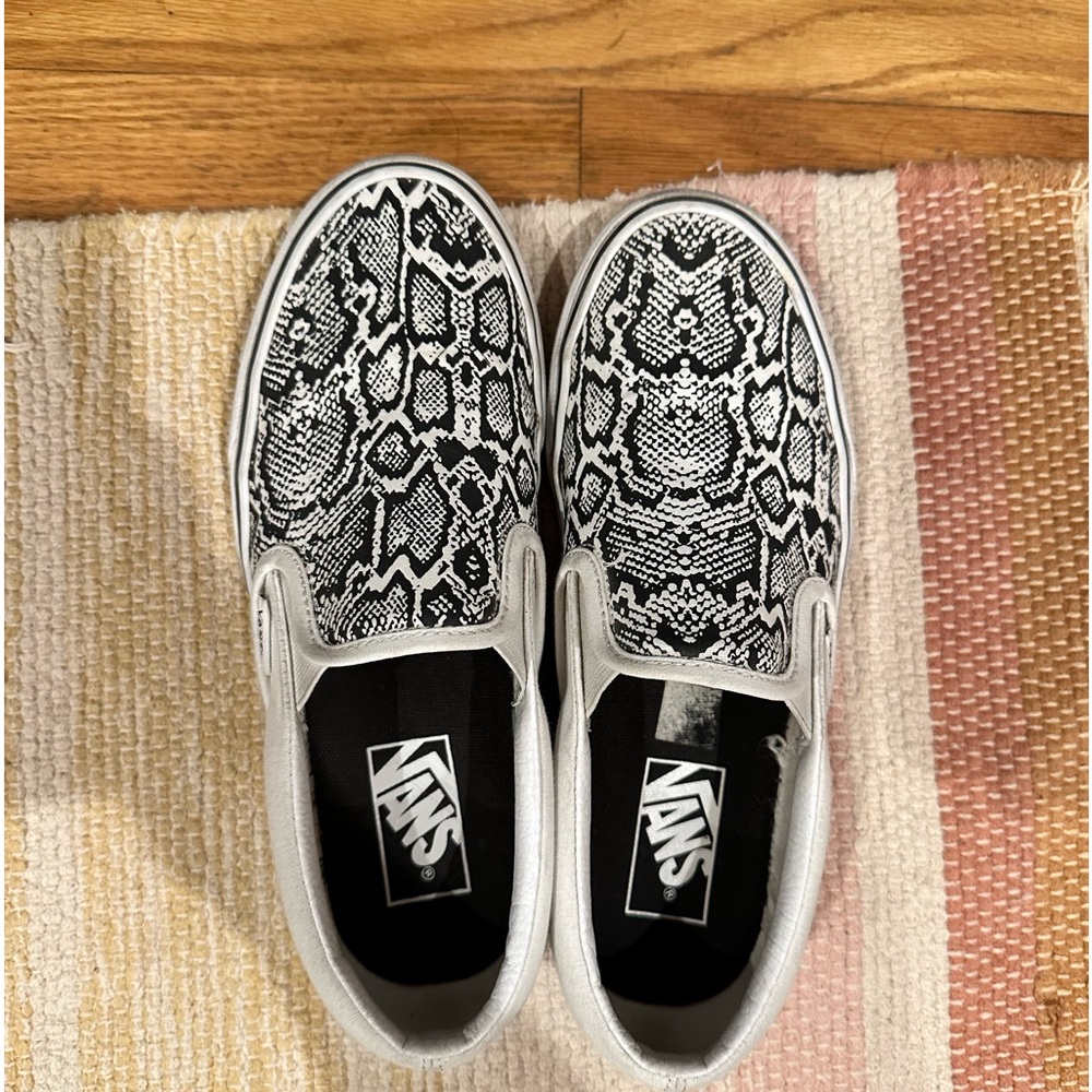 Snakeskin Slip On Vans